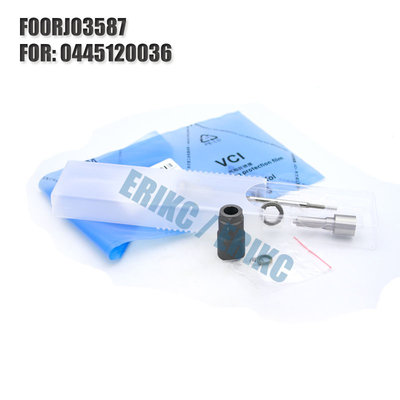 China ERIKC F00RJ03587 injector repair kit F 00R J03 587 common rail nozzle and valve F00R J03 587 for 0 445 120 036 supplier