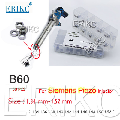 China ERIKC siemens piezo common rail injector adjusting shims B60 size 1.34-1.52 mm supplier