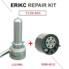 ERIKC 7135-651 diesel injector 9308621C valve nozzle repair kits L121PBD 9308-621C valve for EJBR02201Z EJBR01302Z EJBR0