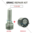ERIKC 7135-659 common rail injector spare parts valve 28440421 28239294 9308-621C and nozzle L097PBD repair kit group
