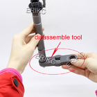 ERIKC diesel fuel injector 8 and 6 angle disassemble removal steel nozzle cap nut tool for piezo