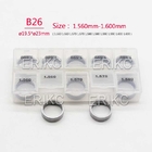 ERIKC Common Rail Lift Adjusting Shim B26 Injector Shims for Bosch Total 50 Pieces Size 1.56mm-1.60mm