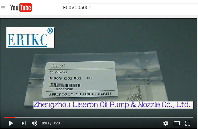 ERIKC F00VC05001 diesel fuel injector steel ball F00V C05 001, common ...