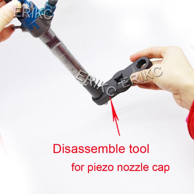 ERIKC diesel fuel injector 8 and 6 angle disassemble removal steel nozzle cap nut tool for piezo