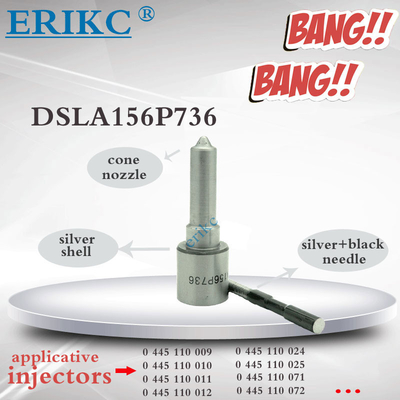 ERIKC DSLA 156P 736 Mercedes bosch diesel parts injector nozzle , injector sprayer nozzle tip 0433175163 / DSLA 156 P736