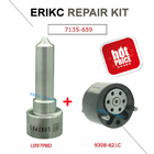 ERIKC 7135-659 diesel engien injector control valve 9308-621C nozzle L097PBD repair kit DSLA 150 FL 097 and 9308 621C