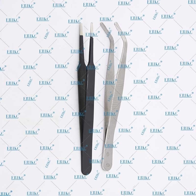 Injector installation tool straight tweezers and injector removal tool stainless steel elbow tweezers