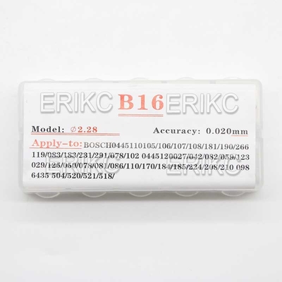 ERIKC Diesel Gasket B16 Fuel Injector Shim Kit 50 Pieces Calibration Shims Washer Size 1.08mm-1.17mm