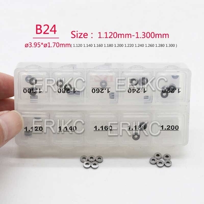 ERIKC B24 Injector Shim Kits Common Rail Shims and Car Diesel Fuel Injector Adjust Shim for Denso
