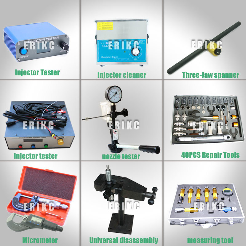 ERIKC test machine diesel common rail injector oil pressure testing equipment CR Bosch injector