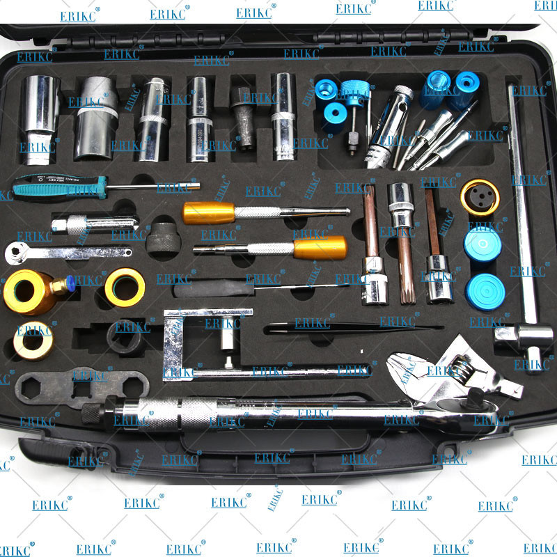 ERIKC diesel auto injector repair tools 40PCS For BOS denso For Delp caterpillar common rail injector Disassembly tool